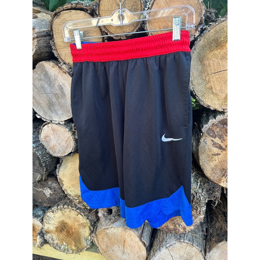 Nike Dri-FIT Basketball Shorts Mens Small Black Red Blue Mesh Athletic Gym Bloke